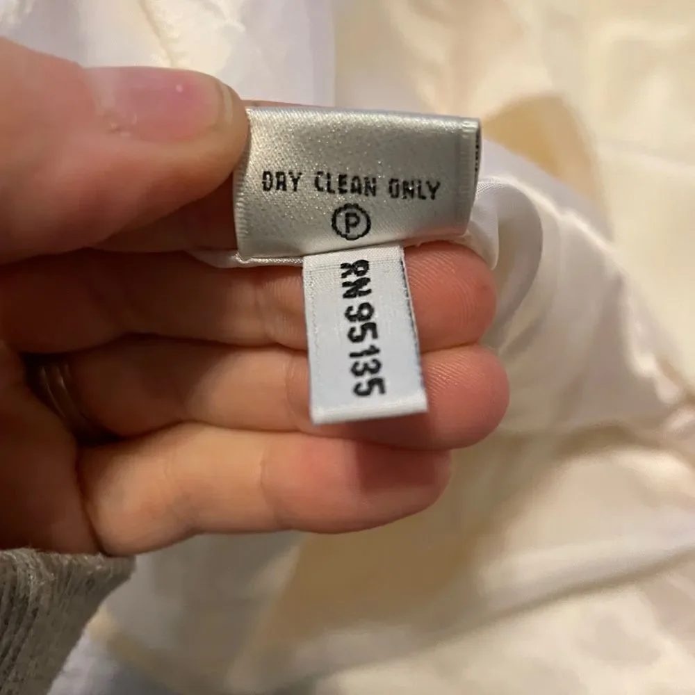 NWOT Lafayette 148 New York Cream Silk Fully Lined Sleeveless Top - 14 - Picture 10 of 10